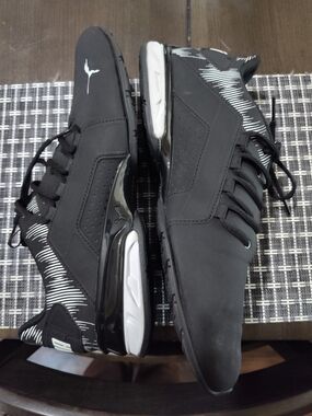 Puma Black Athletic Sneakers with White Detail